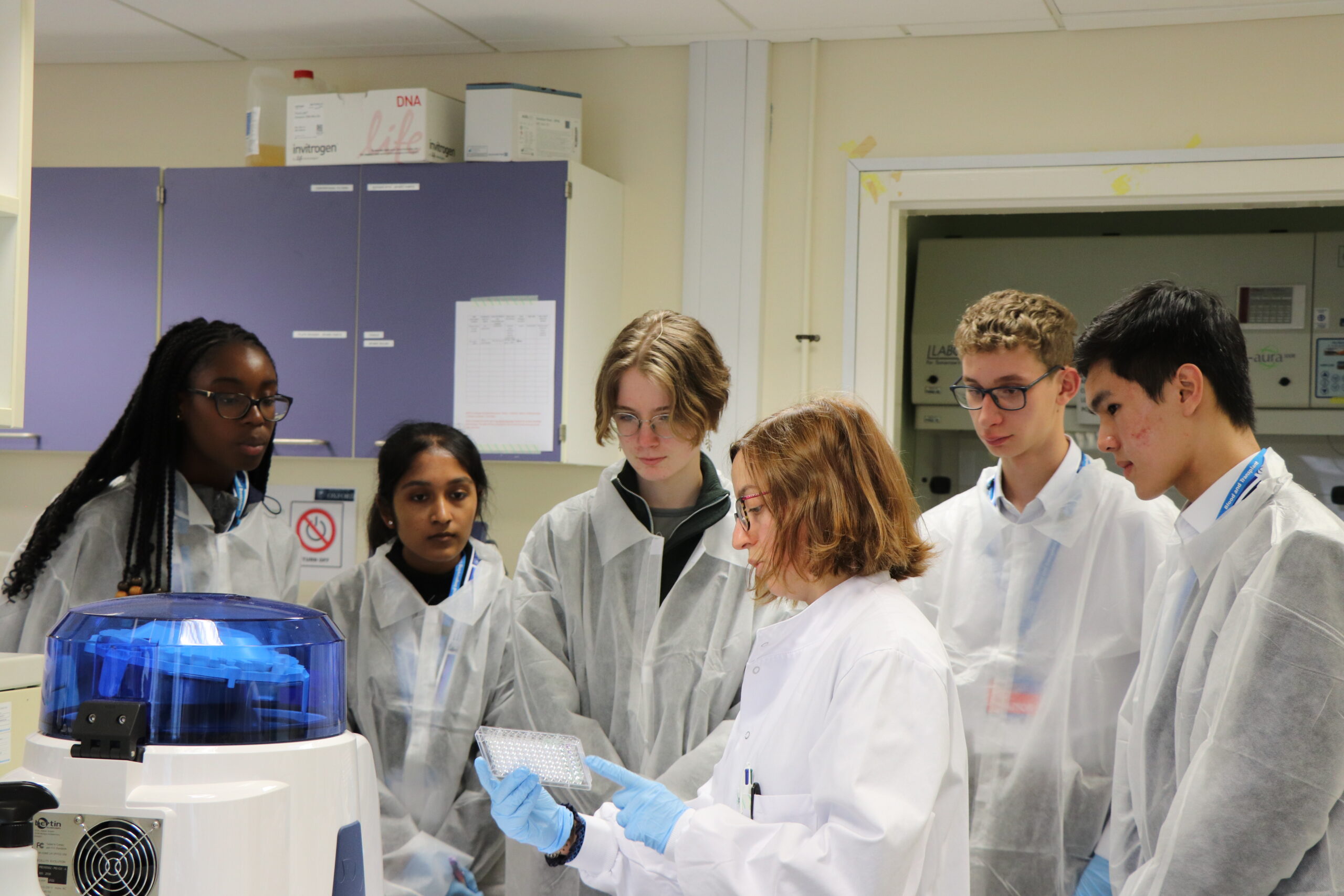 Work experience students visit the QUOD hub lab - QUOD
